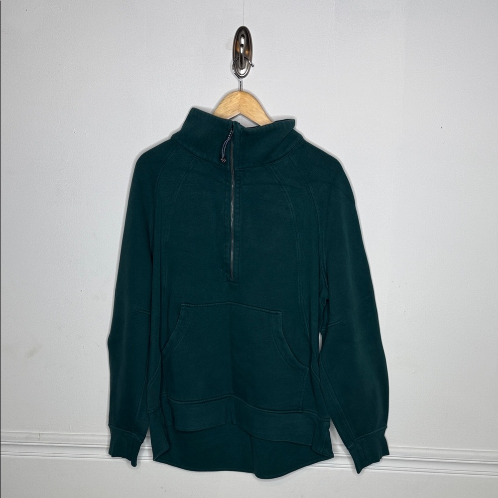 Lululemon Scuba Funnel Neck Oversized 1/2 Zip.  Teal. XL/XXL.